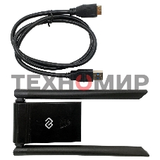 Сетевой адаптер WiFi Digma DWA-AC13002E AC1300 USB 3.0 (ант.внеш.съем) 2ант. (упак.:1шт)