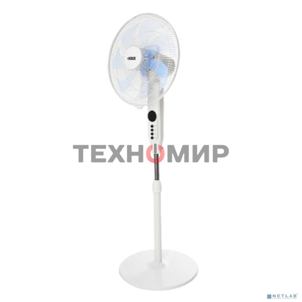 Вентилятор напольный DUX 7 лопастей, д/у управление, 50Вт белый 60-0221