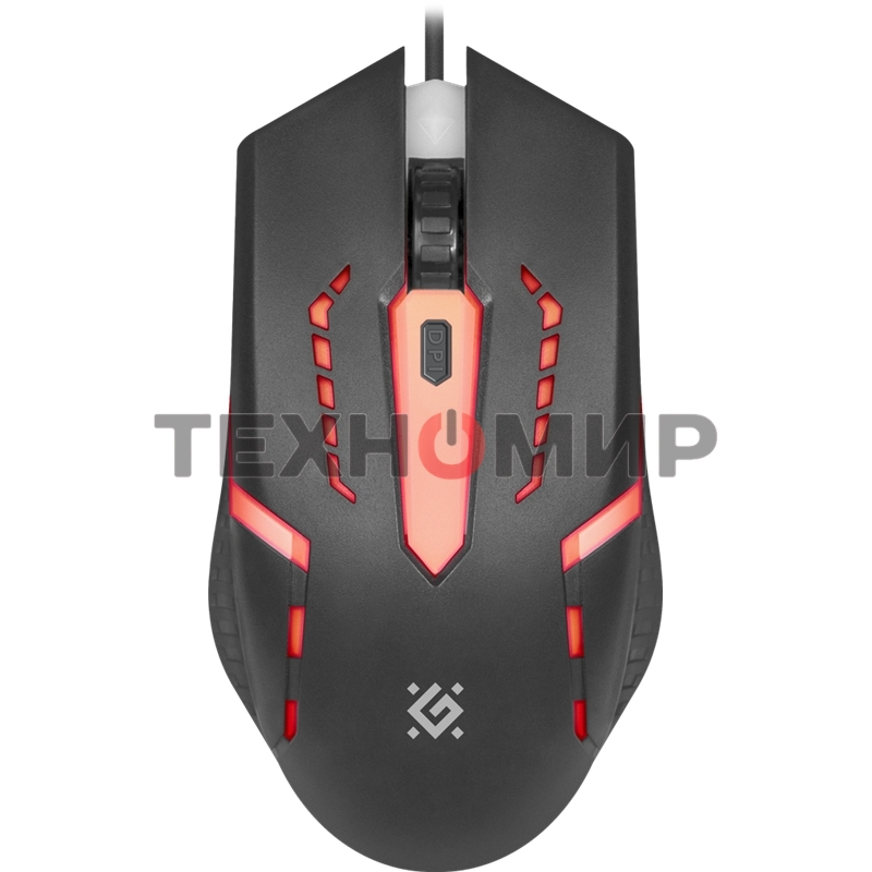 Мышь проводная Defender Flash MB-600L черный, 1200 dpi, USB, кнопки - 4