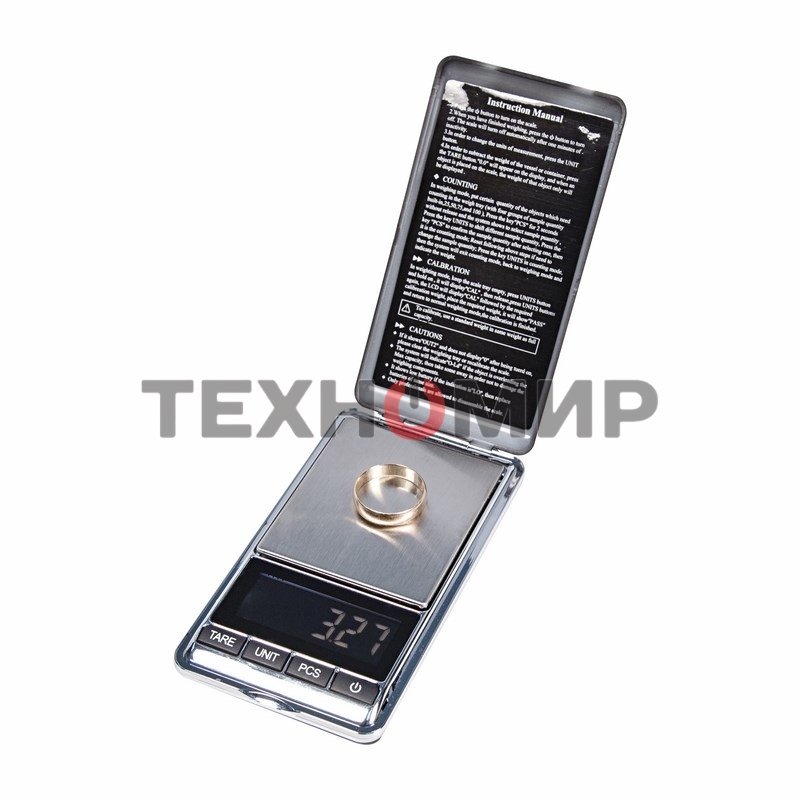 Весы карманные электронные Rexant от 0,01 до 100 грамм