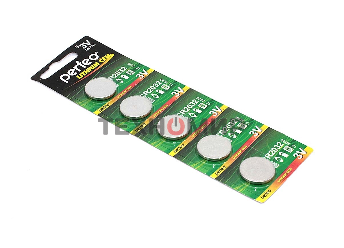Батарейка CMOS CR2032 5 шт., 3 В