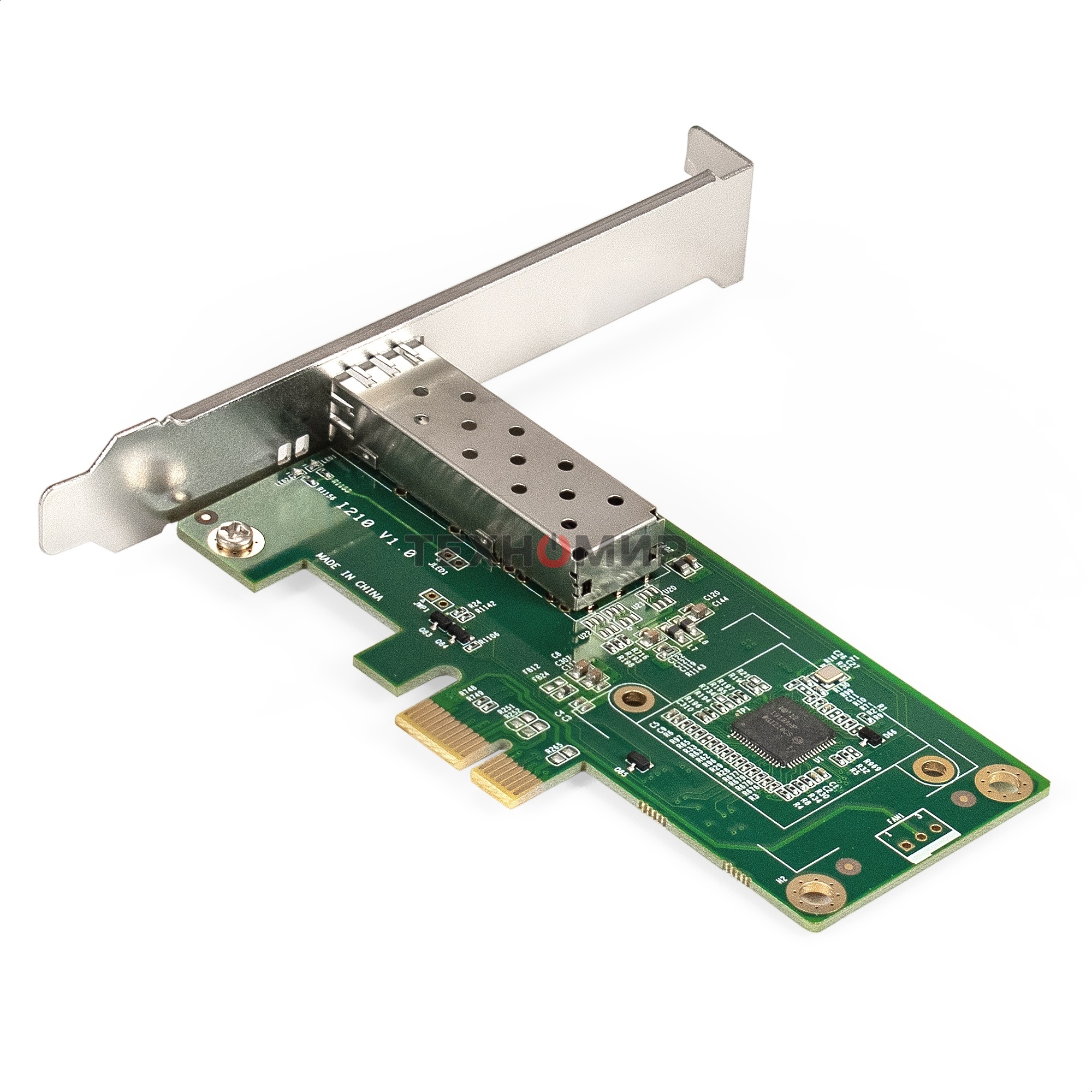 Комплект: Сетевой адаптер SFP ExeGate EXE-i210-F1 + Трансивер Single-Mode до 20км EXT-1G-SM1310-LC2-20KM (EX296228RUS: PCI-E x1 v2.0, порты 1x SFP (10/100/1000Mb/s), Gigabit Server NIC Intel Chipset I210-F1 + EX298328RUS: Tx:1310/Rx:1310 нм, до 20 км, раз