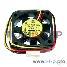 Вентилятор для корпуса Gembird черный, 40 мм, 5000 об/мин, 27 дБ, 3 pin