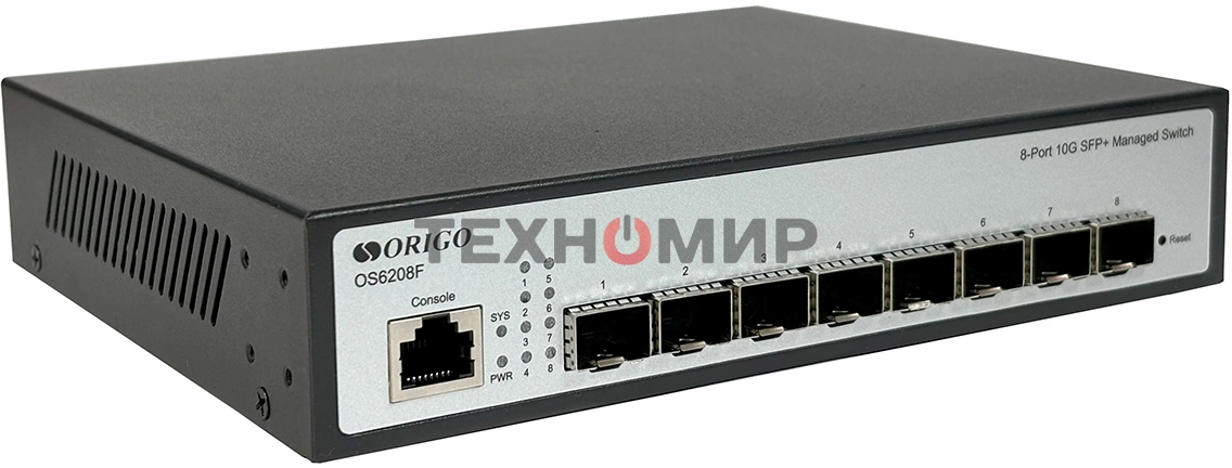 Коммутатор Origo OS6208F OS6208F/A1A 8SFP+ управляемый