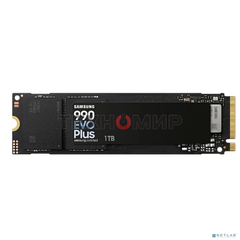 Накопитель SSD Samsung 990 EVO Plus, 1024 Gb, M.2 2280, PCIe 4.0 x4, NVMe, R/W 7150/6300