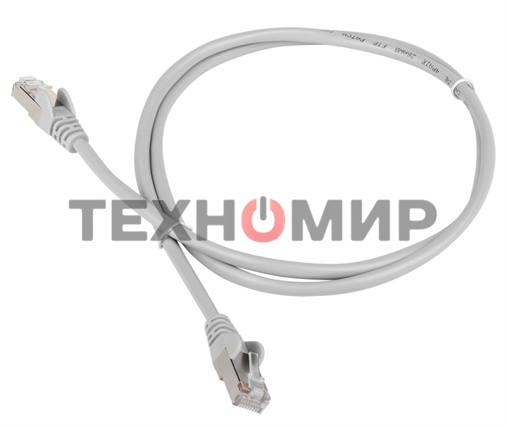 Патч-корд TWT FTP cat.6, с заливными колпачками, 7.0 м, серый