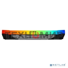 Оперативная память Kingston Fury Renegade, DDR4, 16GB (1x16GB), 3200MHz, CL16, DIMM, с радиатором, RGB, серебристый/черный