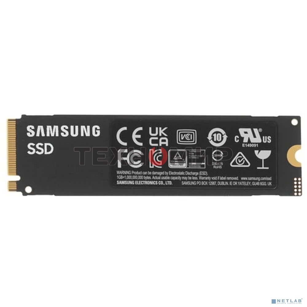 Накопитель SSD Samsung 990 EVO Plus, 1024 Gb, M.2 2280, PCIe 4.0 x4, NVMe, R/W 7150/6300