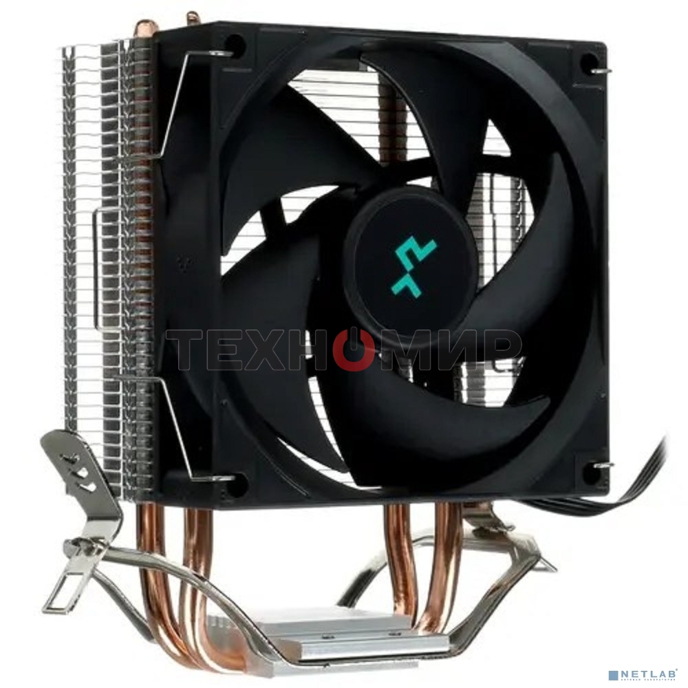Кулер для процессора DEEPCOOL AG200 черный, 92 мм, алюминий/медь, 3050 об/мин, 30.5 дБ, 4 pin, 100 Вт, 133 мм