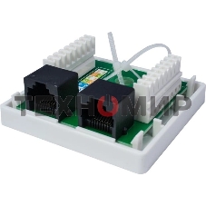Компьютерная розетка 8P8C (RJ-45), UTP, Cat.6, 2 порта