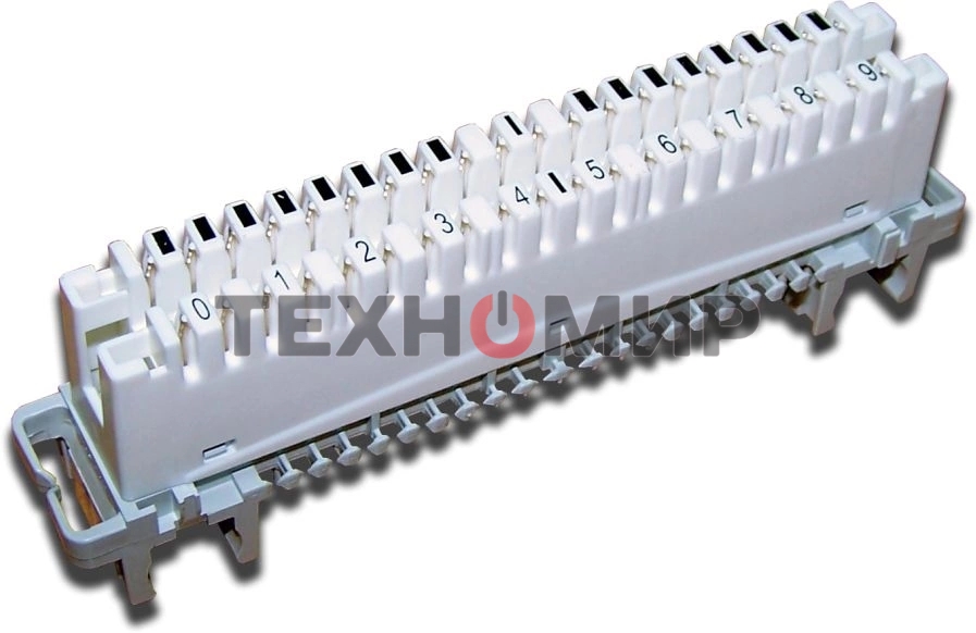 Плинт размыкаемый LSA Profil, Eco, 10 пар, маркировка от 1 до 0