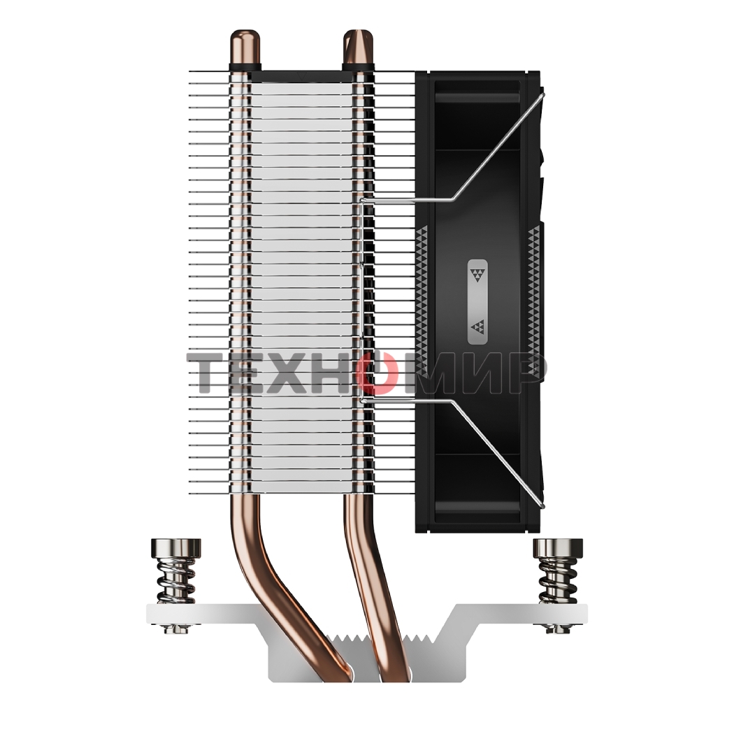 Кулер для процессора PCCooler R200 S115X/1200/1700/AM4/AM5 (TDP 110W, 90мм Non LED Fan, 2 тепловые трубки 6мм, 2200RPM, 28,3dBa)