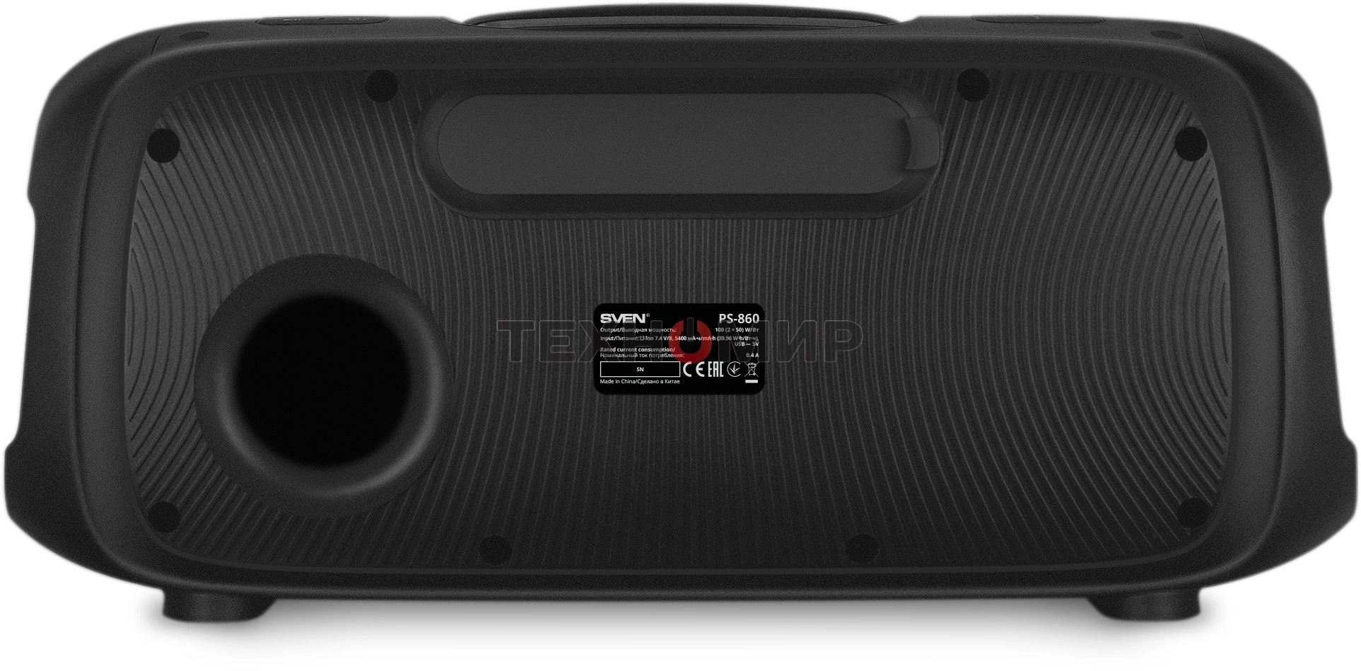 Портативная колонка Sven PS-860 черный 100W 1.0 BT/3.5Jack 5400mAh (SV-022518)