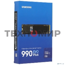 Накопитель SSD Samsung 990 EVO Plus, 1024 Gb, M.2 2280, PCIe 4.0 x4, NVMe, R/W 7150/6300