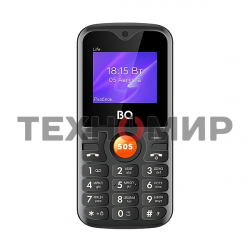 Мобильный телефон BQ 1853 Life черный/зеленый