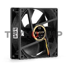 Вентилятор для корпуса ExeGate EX09225B3P-24 черный, 92 мм, 2750 об/мин, 35 дБ, 3 pin