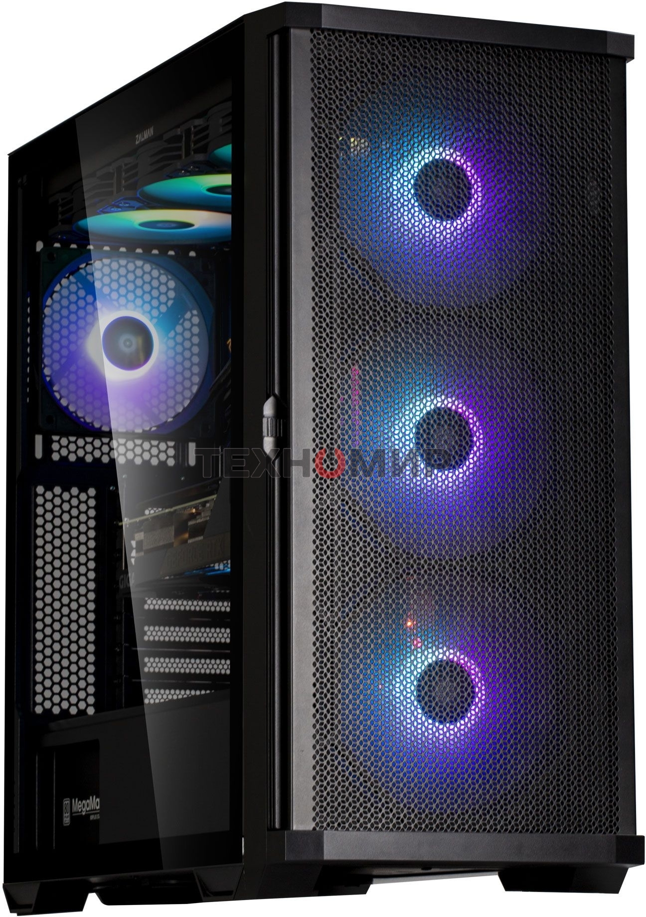 Компьютерный корпус ZALMAN Z10 PLUS, ATX, черный, WINDOW, 2x3.5