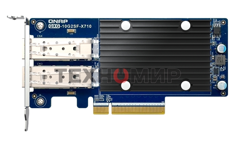 Сетевая карта QNAP Expansion Card QXG-10G2SF-X710 PCIe Gen3 x8 2x10GbE(SFP+)