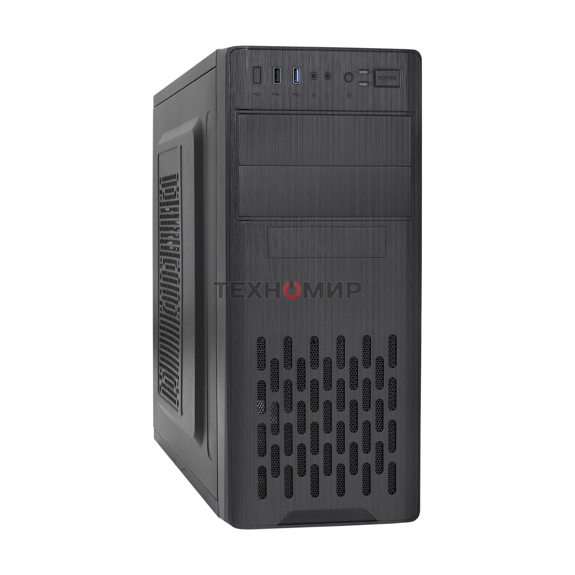 Компьютерный корпус Miditower ExeGate CP-606U-AB450 (ATX, AB450 с вент. 8см, 1хUSB/1хUSB 3.0, аудио)