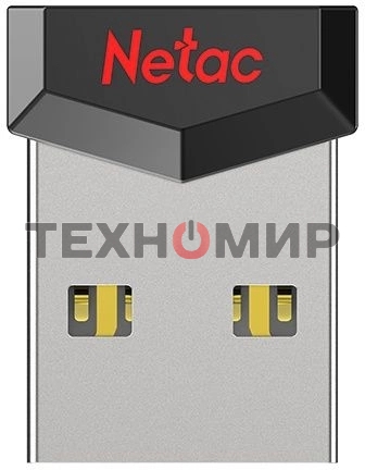 Флешка USB Netac UM81 (NT03UM81N-004G-20BK), 4Gb, USB 2.0, R/W 30/10, черный/красный