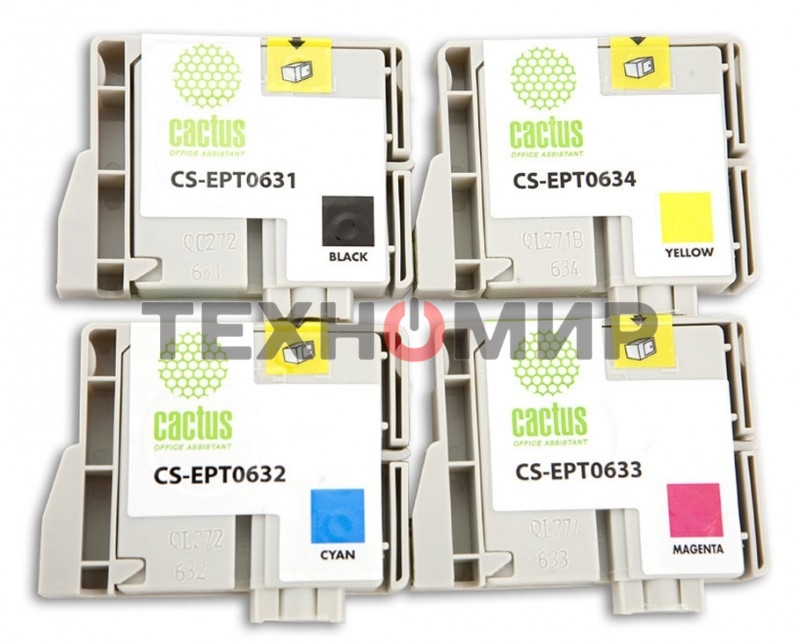 Картридж струйный Cactus CS-EPT0635 многоцветный (40 мл) для Epson Stylus C67/C87/CX3700/CX4100/CX4700