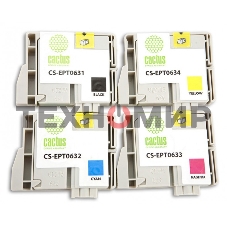 Картридж струйный Cactus CS-EPT0635 многоцветный (40 мл) для Epson Stylus C67/C87/CX3700/CX4100/CX4700