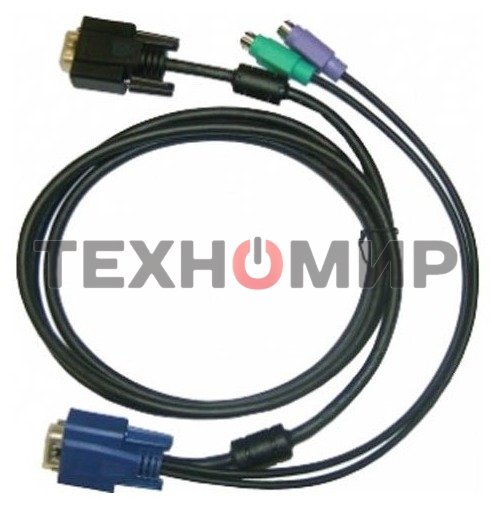 Переключатель D-Link DKVM-IPCB/10 Упаковка 10 кабелей KVM для устройств DKVM-IP1/IP8, длина 1.8м 