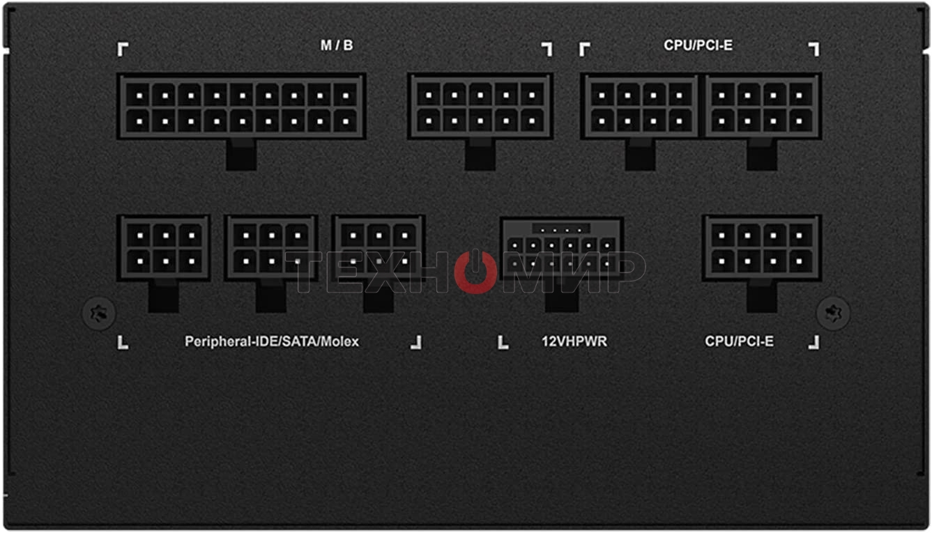 Блок питания Gigabyte GP-UD1000GM PG5 RTL, 1000Вт, 80 PLUS Gold, 120мм, модульный, черный