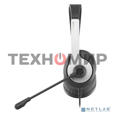 Гарнитура проводная с микрофоном A4Tech Fstyler FH100U белый/черный 2м