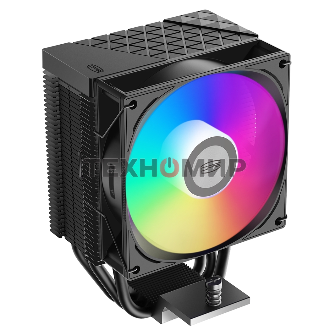 Кулер для процессора PCCooler R300 ARGB BK черный 92мм алюминий+медь 2200rpm 30db 4-pin 150W 133мм