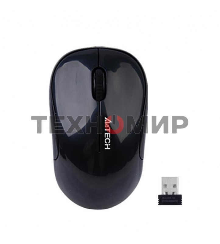 Мышь беспроводная A4Tech V-Track G3-300N черный, 1000 dpi, радиоканал, USB, кнопки - 3