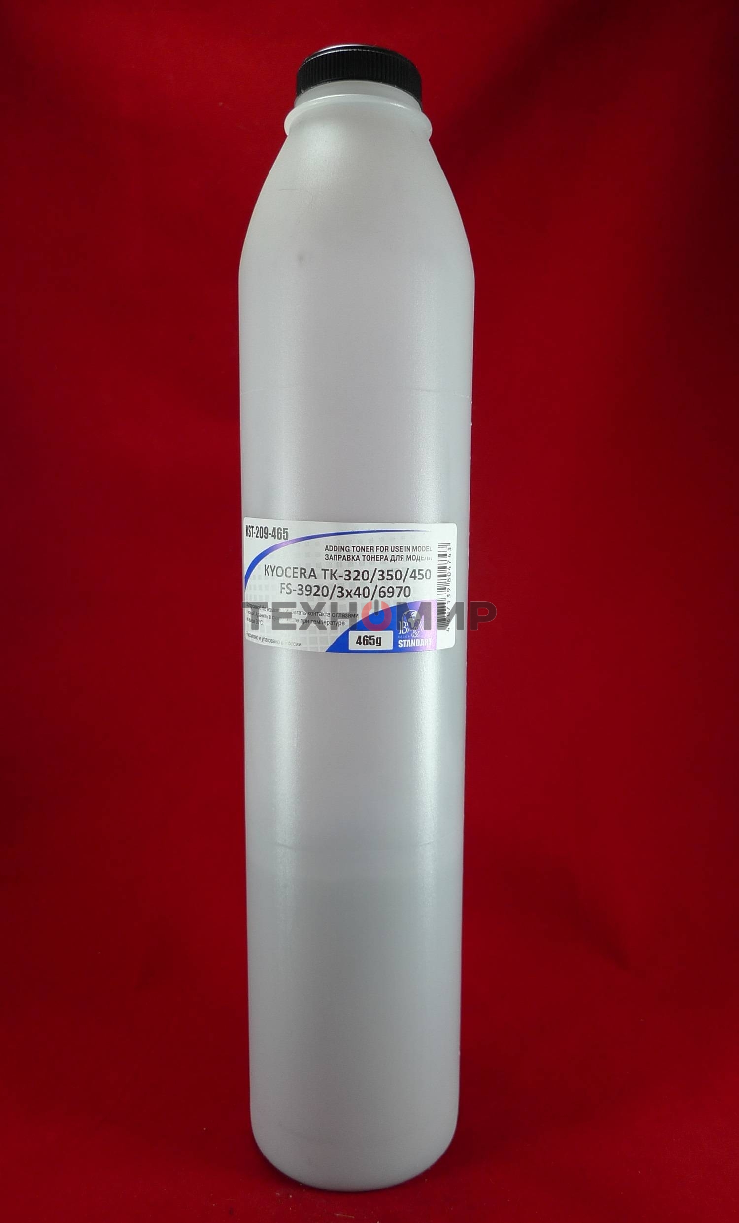 Тонер Kyocera TK-320/350/450 FS-3920/3040/3140/3540/3640/6970 (фл. 465г) B&W Standart фас Россия