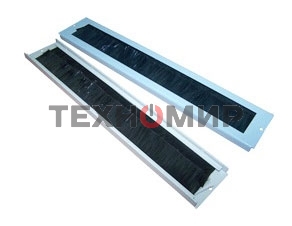 Щеточный кабельный ввод для настенных шкафов LANMASTER, серый