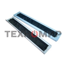 Щеточный кабельный ввод для настенных шкафов LANMASTER, серый