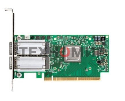Плата сетевого контроллера MELLANOX ConnectX-5 VPI adapter card, EDR IB (100Gb/s) and 100GbE, dual-port QSFP28, PCIe3.0 x16, tall bracket, ROHS R6