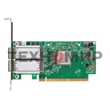 Плата сетевого контроллера MELLANOX ConnectX-5 VPI adapter card, EDR IB (100Gb/s) and 100GbE, dual-port QSFP28, PCIe3.0 x16, tall bracket, ROHS R6