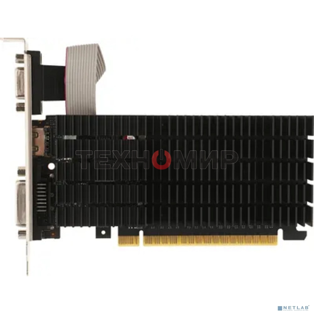 Видеокарта AFOX AF710-1024D3L5 GT710 1Gb DDR3 64BIT DVI HDMI VGA LP HEATSINK RTL
