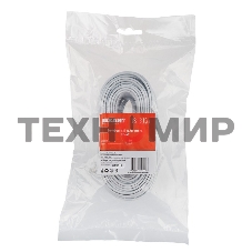 Кабель Rexant Телефонный удлинитель 15М белый