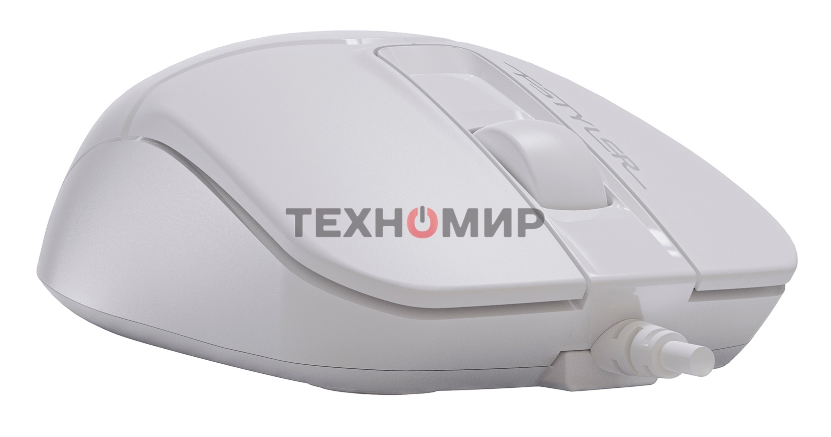 Мышь проводная A4Tech Fstyler FM12 белый, 1200 dpi, USB, кнопки - 3