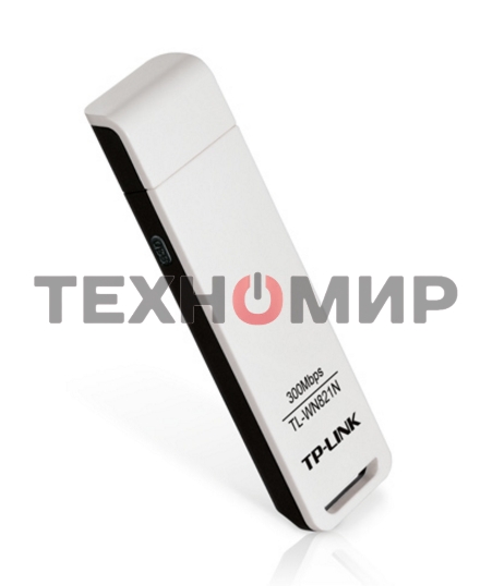 Сетевой адаптер TP-Link TL-WN821N Беспроводной USB адаптер 300 Мбит/с стандарта N