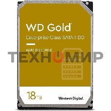 Жесткий диск Western Digital SATA 18Tb 7200RPM 6Gb/S 512MB GOLD WD181KRYZ