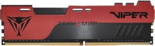 Оперативная память Patriot Viper Elite II, DDR4, 16GB (1x16 GB), 3200 MHz, CL18, DIMM, радиатор, красный, черный