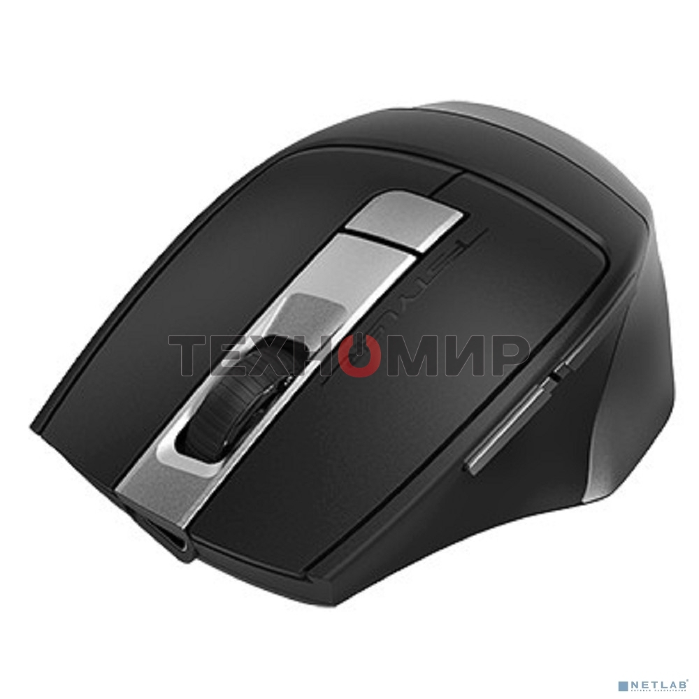 Мышь беспроводная A4Tech Fstyler FB35C серый/черный, 2000 dpi, радиоканал, Bluetooth, USB, кнопки - 6