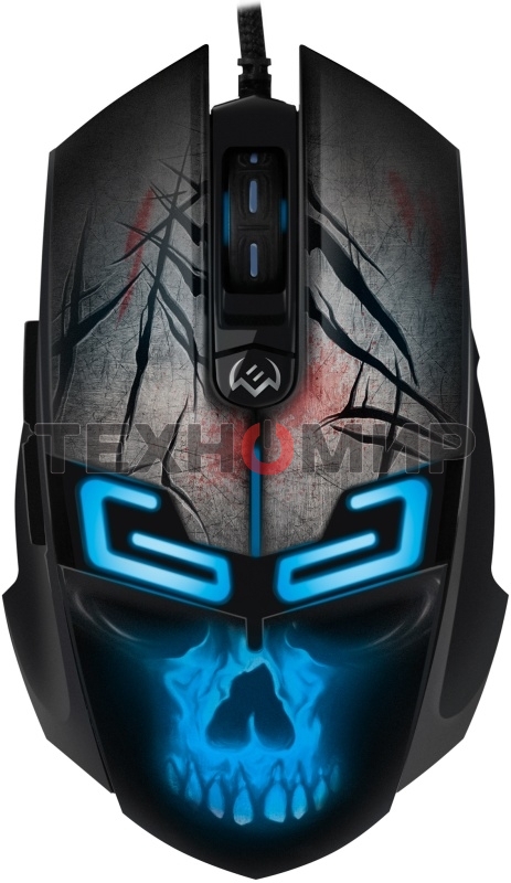 Мышь проводная SVEN RX-G805 черный, 8000 dpi, USB, кнопки - 6