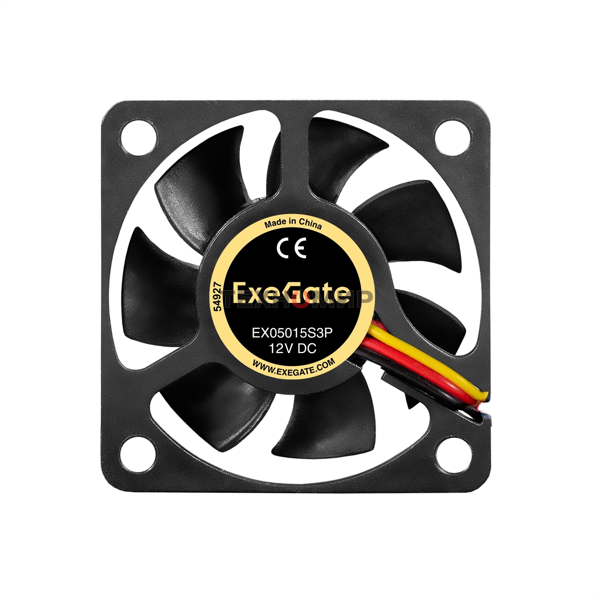 Вентилятор для корпуса ExeGate EX05015S3P черный, 50 мм, 5500 об/мин, 30 дБ, 3 pin
