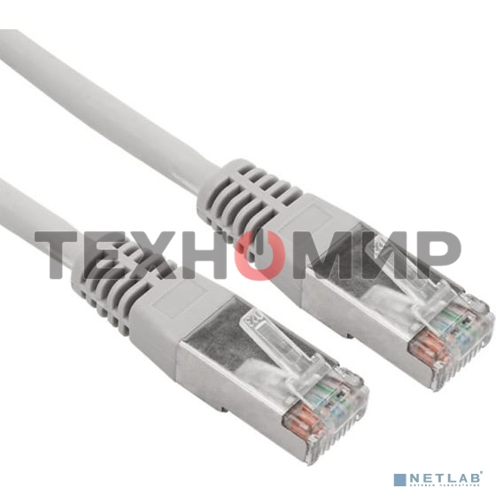 Пaтч-корд F/UTP Rexant, cat. 5e, RJ45-RJ45, экранированный, 24AWG, LSZH, серый, 3м