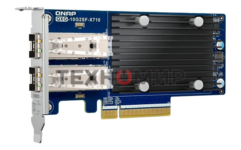 Сетевая карта QNAP Expansion Card QXG-10G2SF-X710 PCIe Gen3 x8 2x10GbE(SFP+)