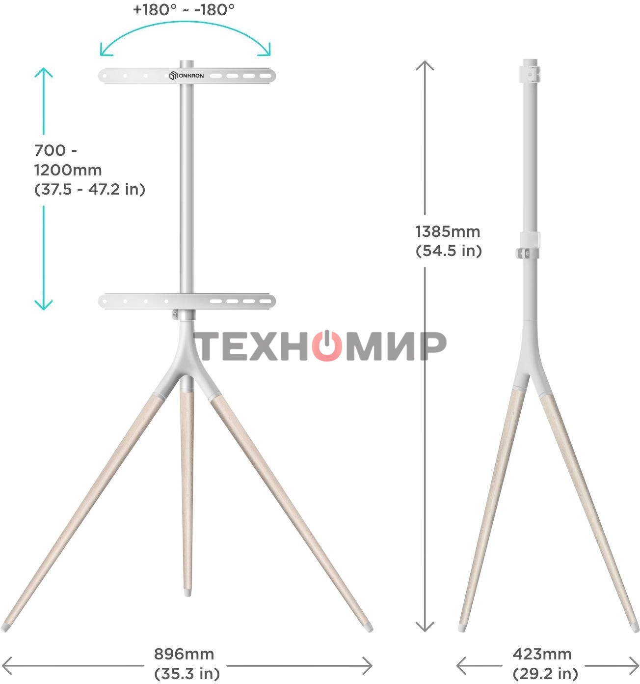 Стойка для ТВ и сенсорных панелей ONKRON TS1220 32