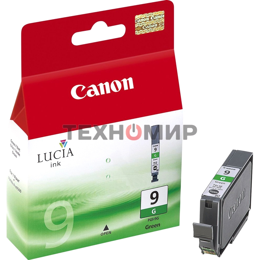 Картридж струйный Canon PGI-9G (1041B001) зеленый (14 мл.) для Canon Pixma 9500 (Mark II)