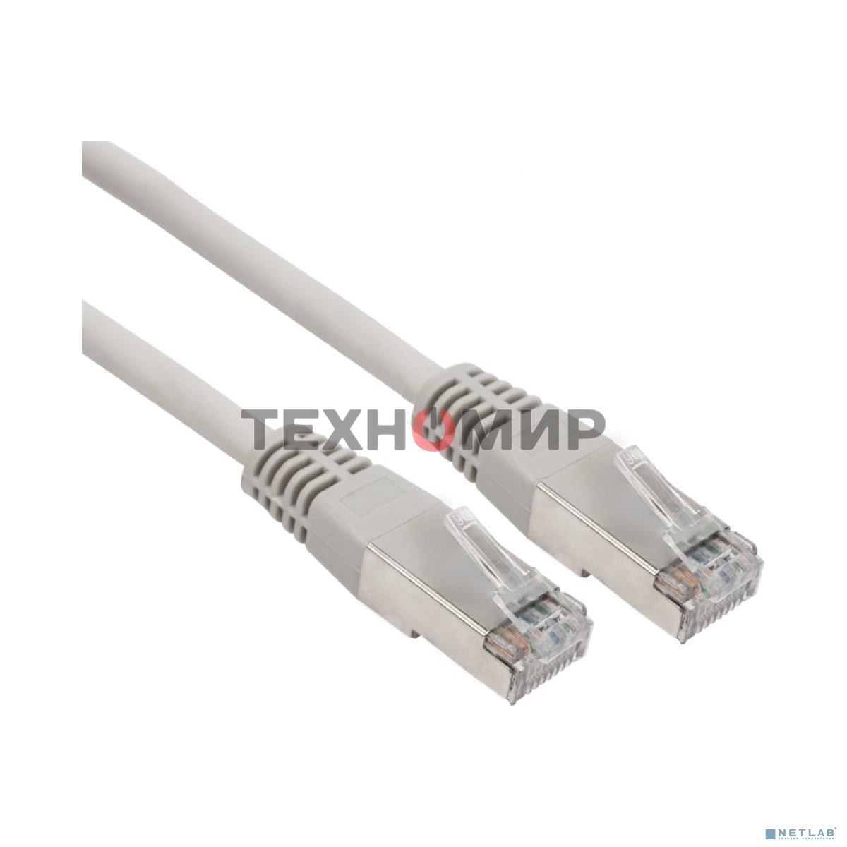 Пaтч-корд Rexant F/UTP, cat.6, RJ45-RJ45, экранированный, PVC серый, 1м